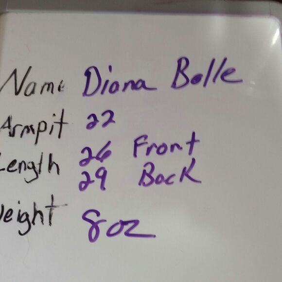 Diana Belle Shirt Ladies Extra Large Black White Short Sleeve - Picture 7 of 7